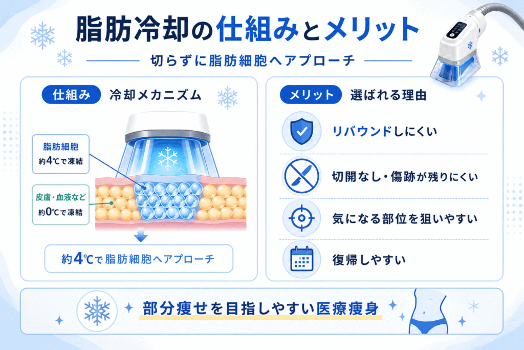 脂肪冷却の仕組みとメリット