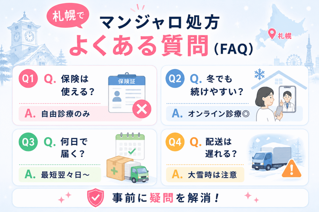 札幌のマンジャロ処方に関するよくある質問