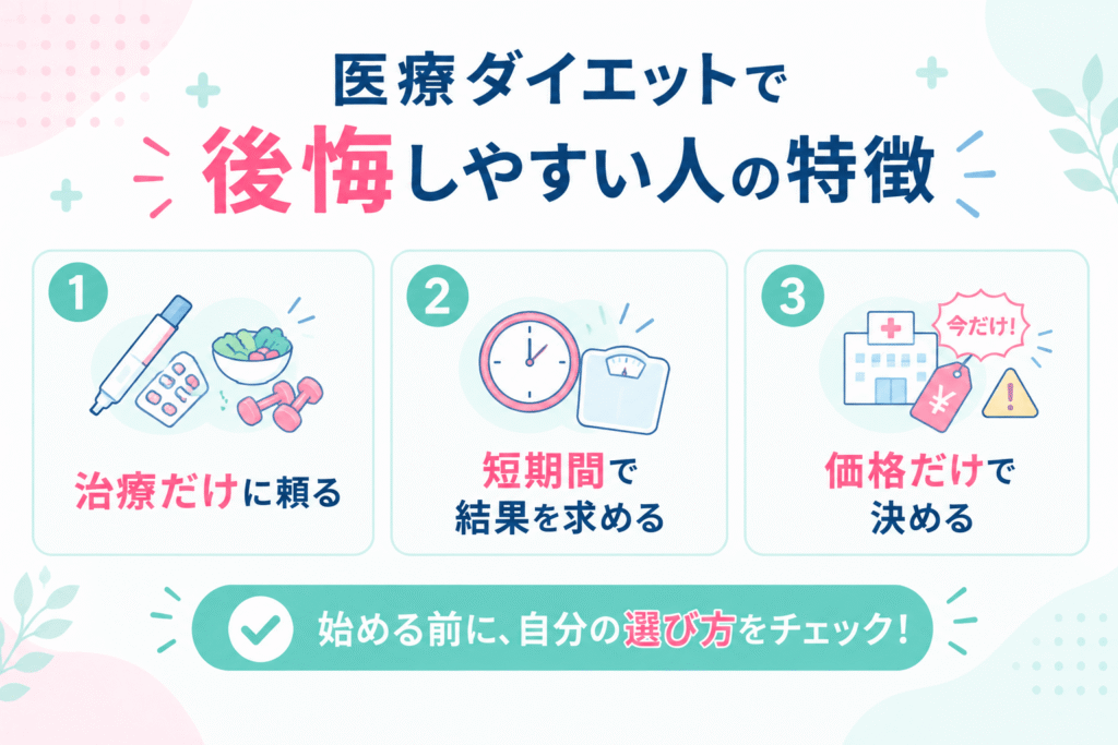 医療ダイエットで後悔しやすい人の特徴