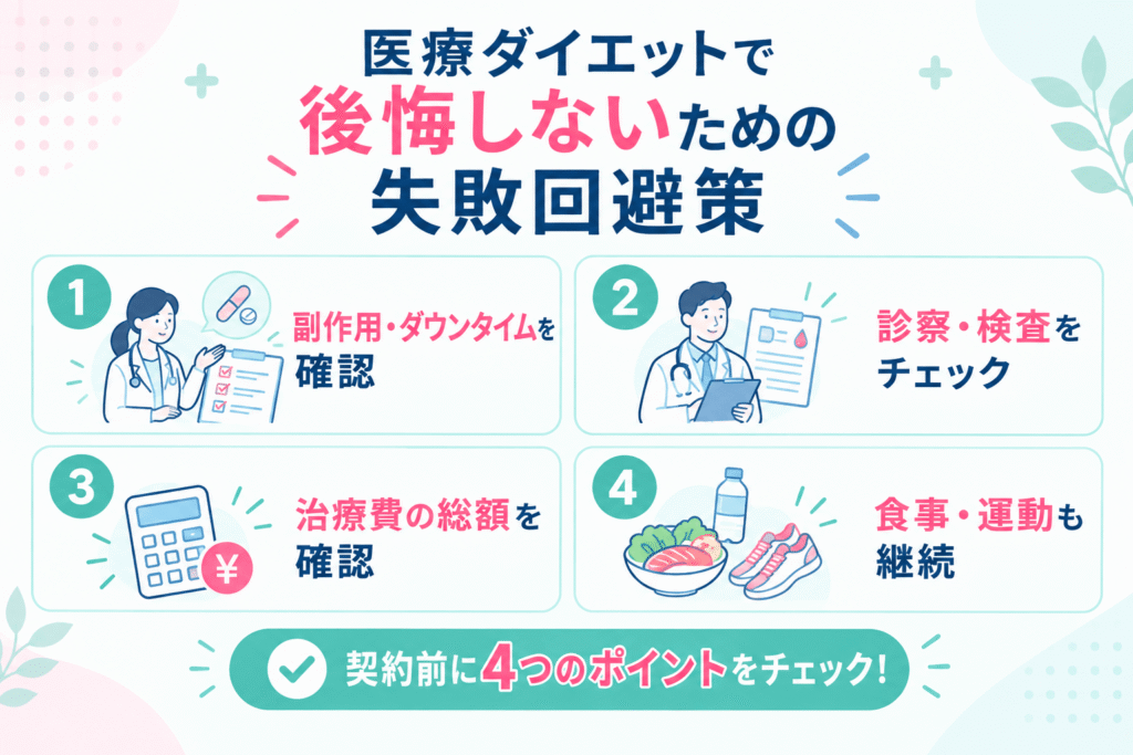 医療ダイエットで後悔しないための失敗回避策