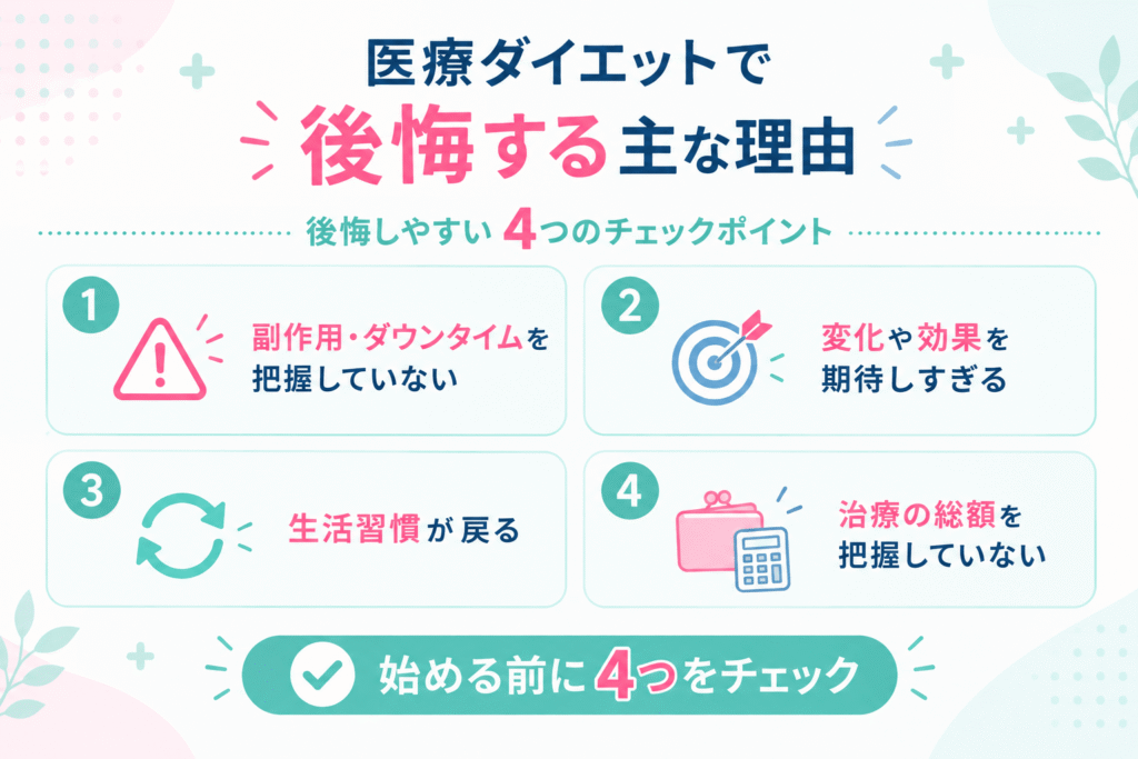 医療ダイエットで後悔する理由